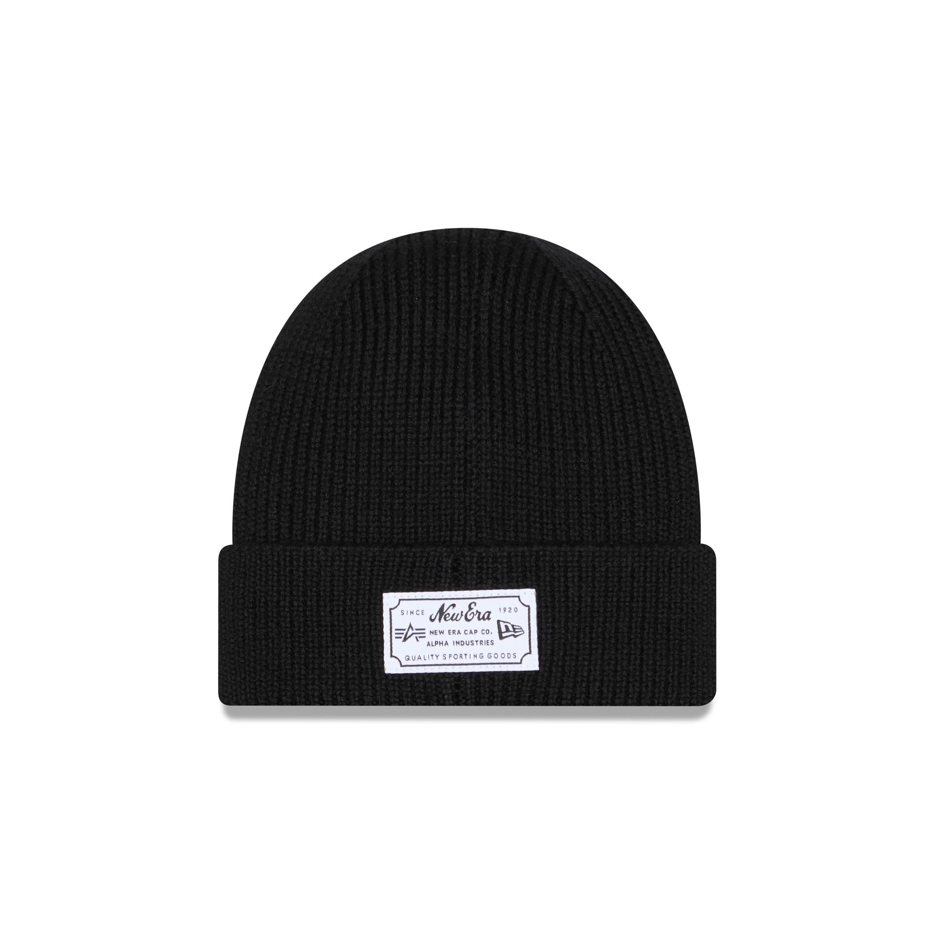 Alpha Industries x Detroit Red Wings Black Cuff Knit Hat