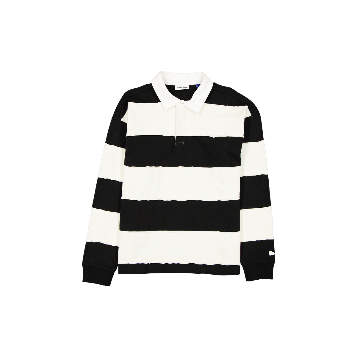 New Era Branded Cut & Sew Block Long Sleeve Rugby Shirt