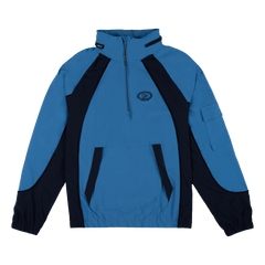 New Era Branded Retro-Tech NE2K Indigo Half-Zip Track Pullover