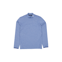 New Era Branded Golf Heather Indigo Blue Long-Sleeve Shirt