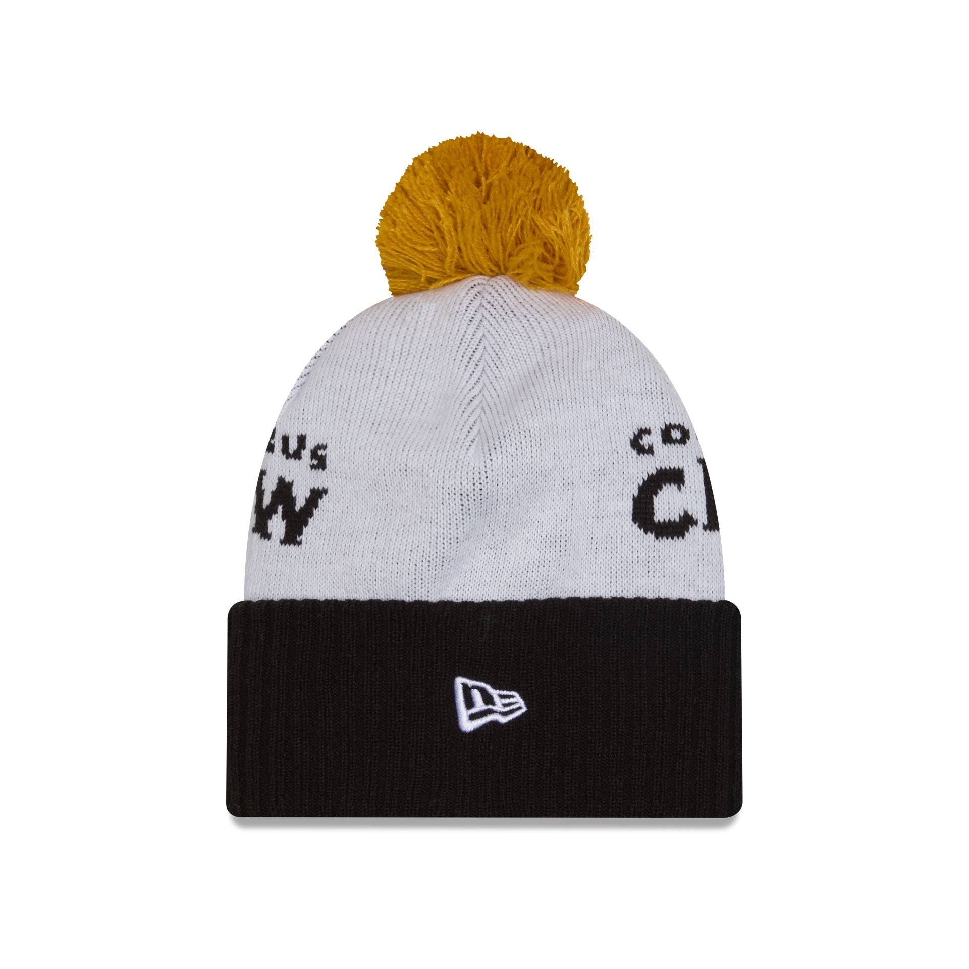 Columbus Crew 2025 Jersey Hook White Pom Knit Hat