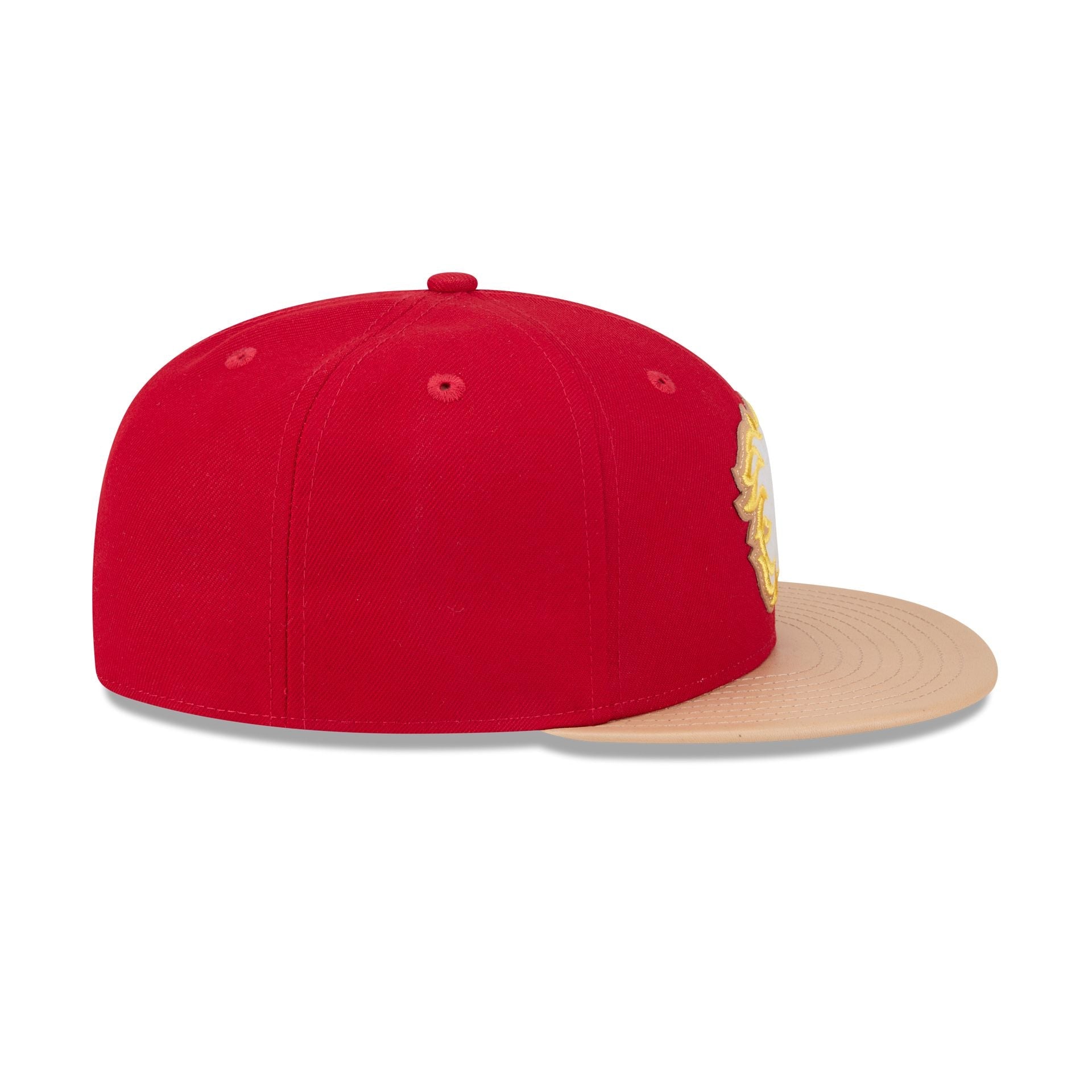 Calgary Flames Leather Visor 59FIFTY Fitted Hat