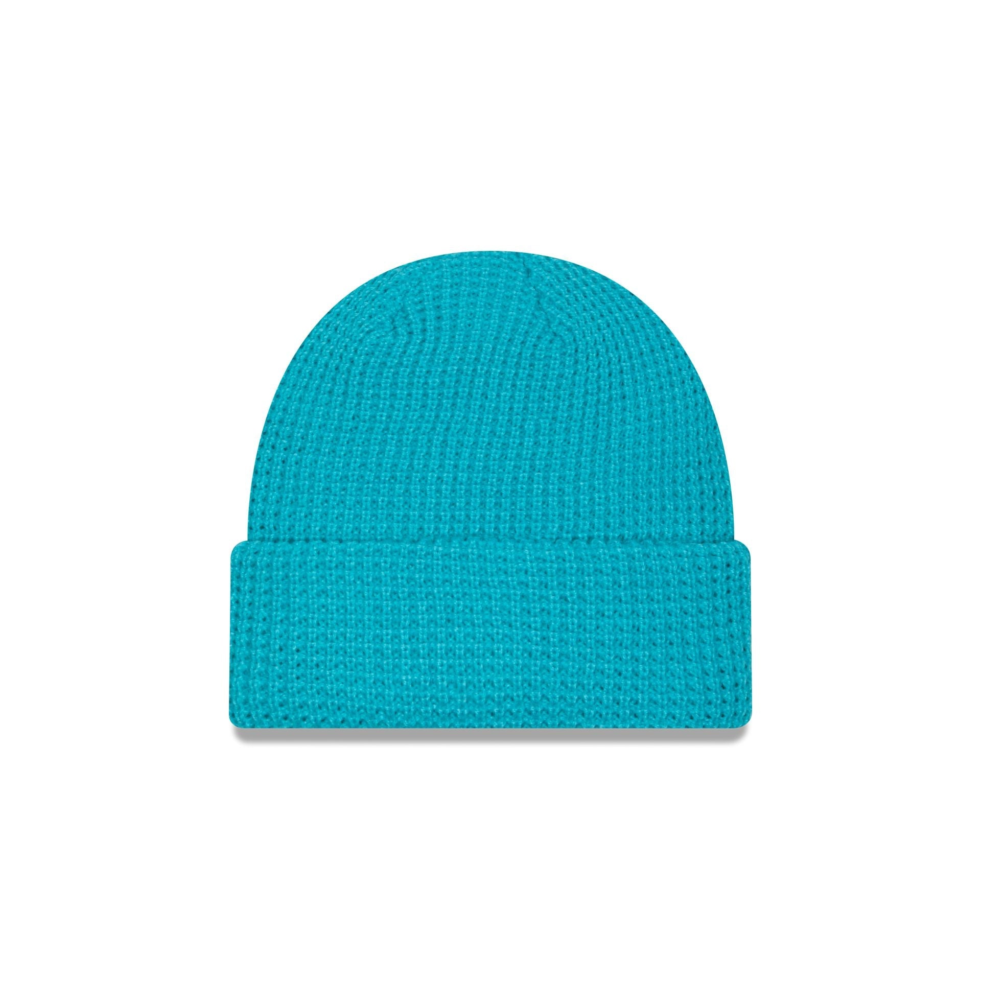 Miami Dolphins Waffle Stitch Knit Beanie Hat