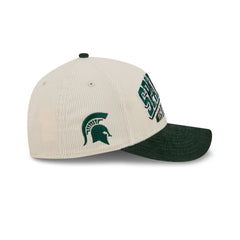 Michigan State Spartans Stacked Corduroy 9FORTY M-Crown A-Frame Snapback Hat