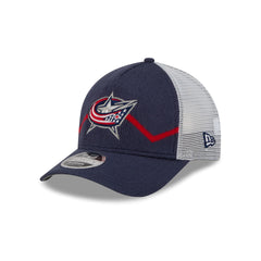 Columbus Blue Jackets Sock 9FORTY M-Crown A-Frame Trucker Hat