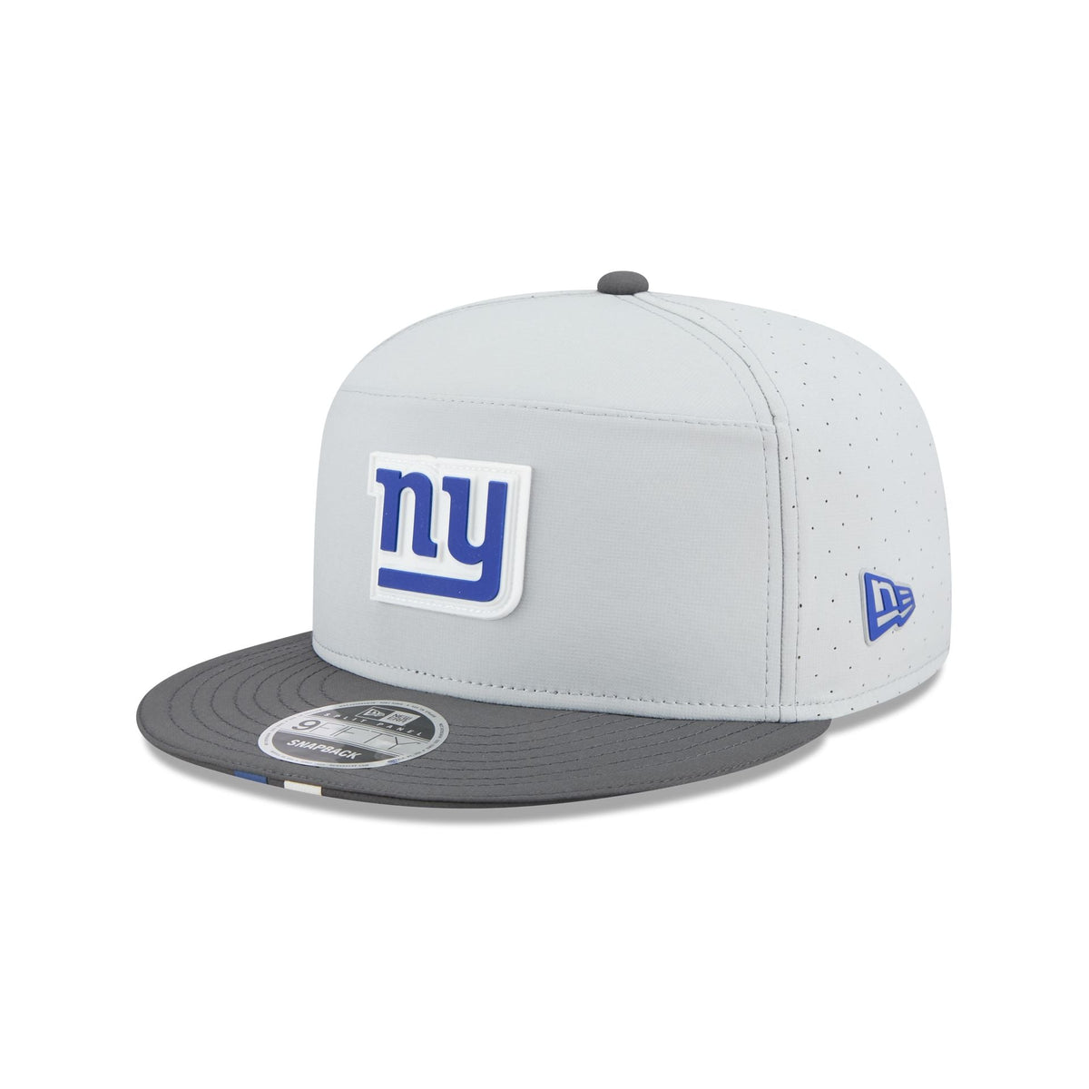 New York Giants 2025 Training Gray Split Panel 9FIFTY Snapback Hat