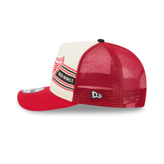 Detroit Red Wings Banner 9FIFTY A-Frame Trucker Hat