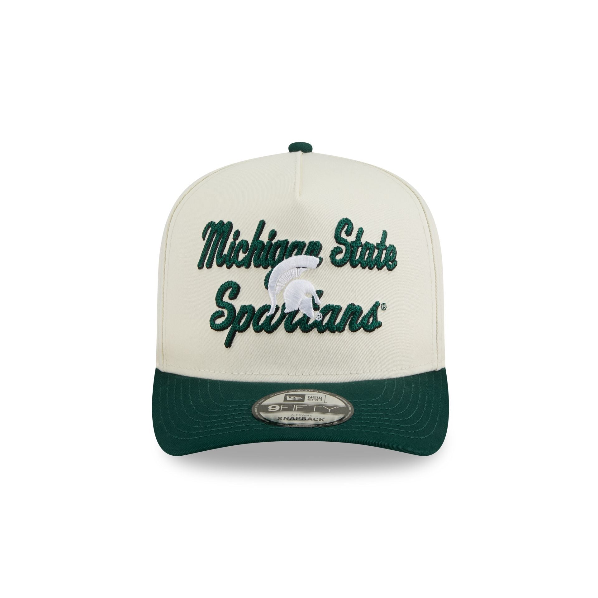Michigan State Spartans Chainstitch 9FIFTY A-Frame Snapback Hat