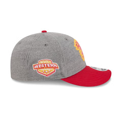 Calgary Flames Heather Gray Wool Low Profile 9FIFTY Snapback Hat