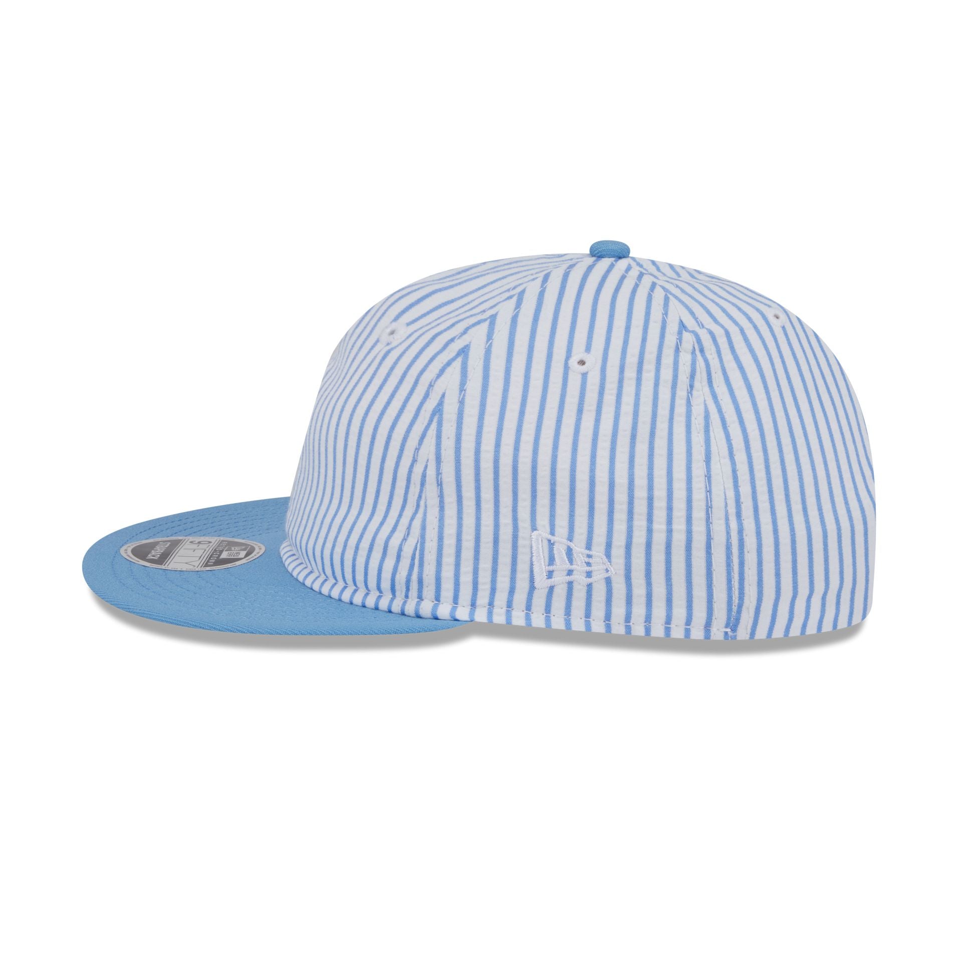 New Era Cap Sky Blue Pinstripe Retro Crown 9FIFTY Snapback Hat