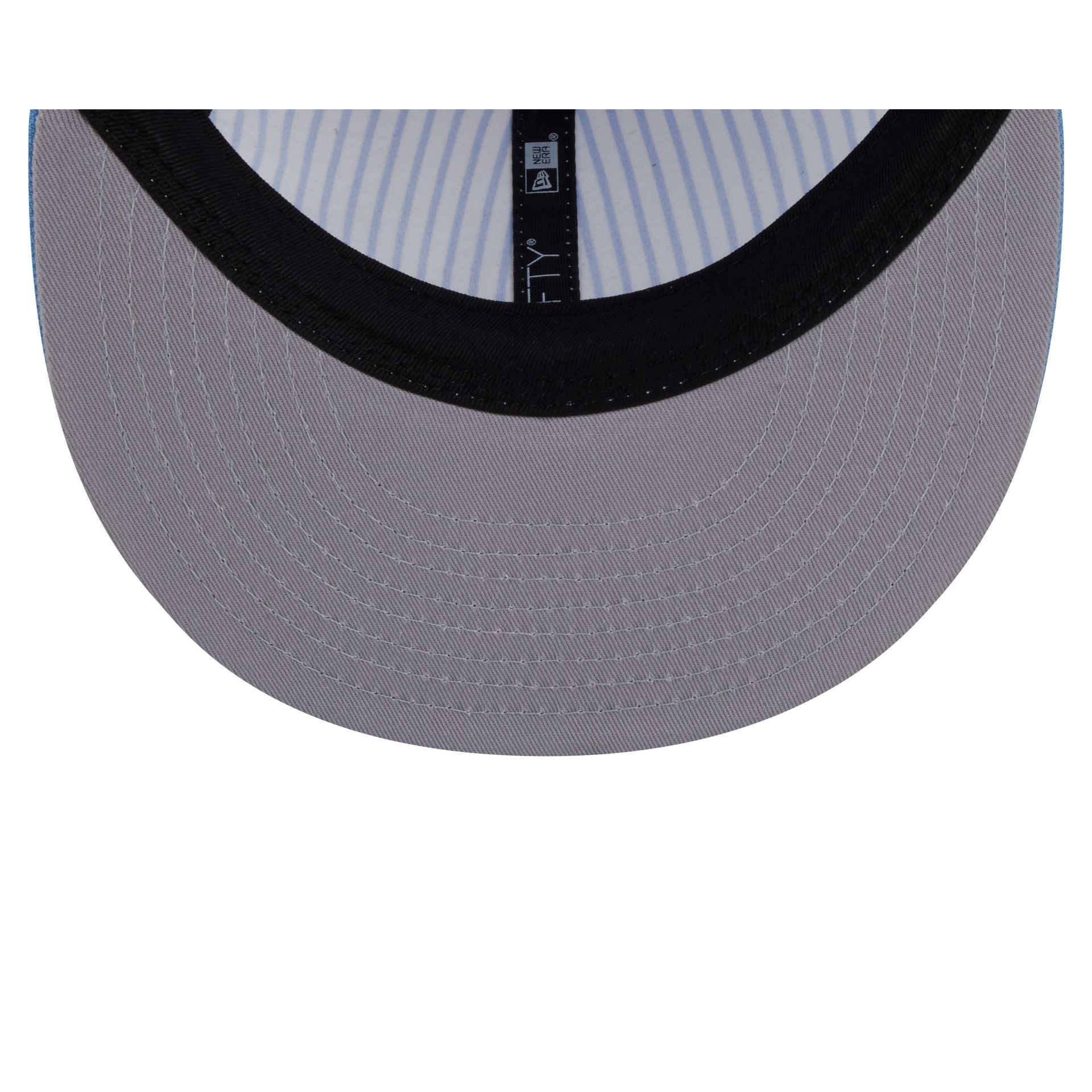 New Era Cap Sky Blue Pinstripe Retro Crown 9FIFTY Snapback Hat