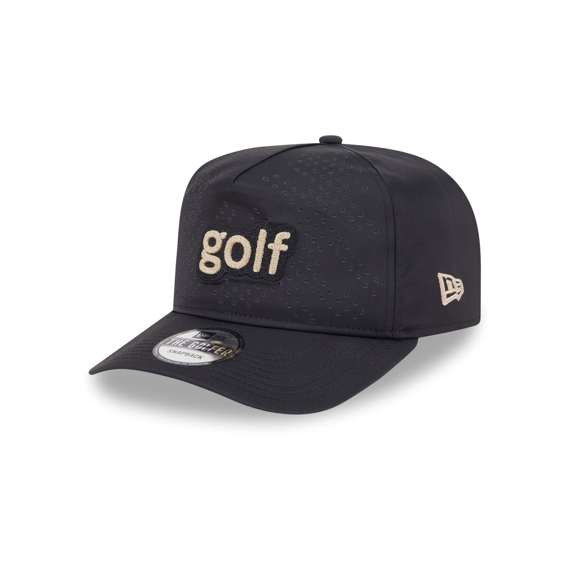 New Era Golf Black Golfer Hat