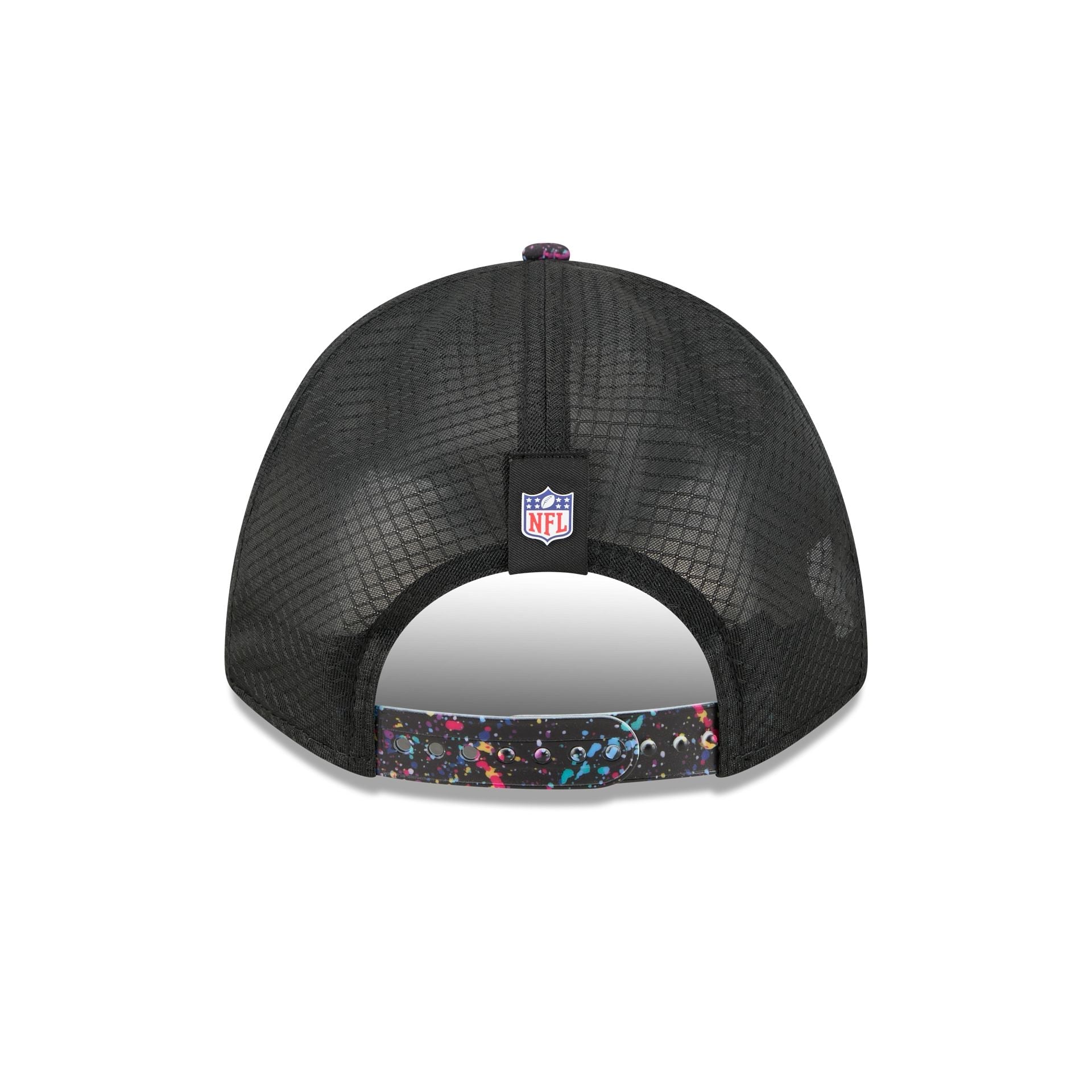 New Orleans Saints 2025 Crucial Catch 9FORTY M-Crown A-Frame Trucker Hat