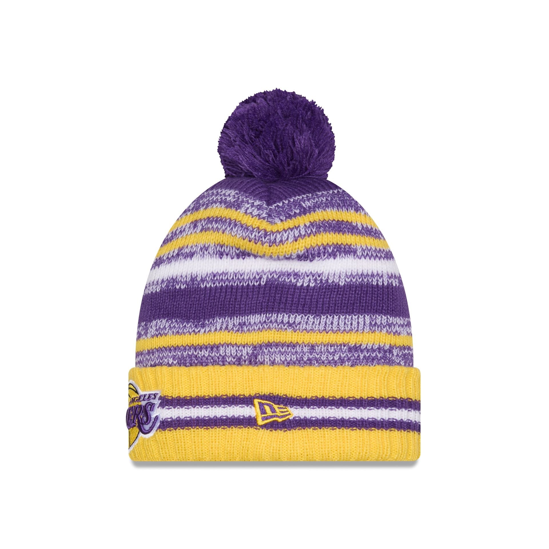 Los Angeles Lakers Cheer Pom Knit Hat