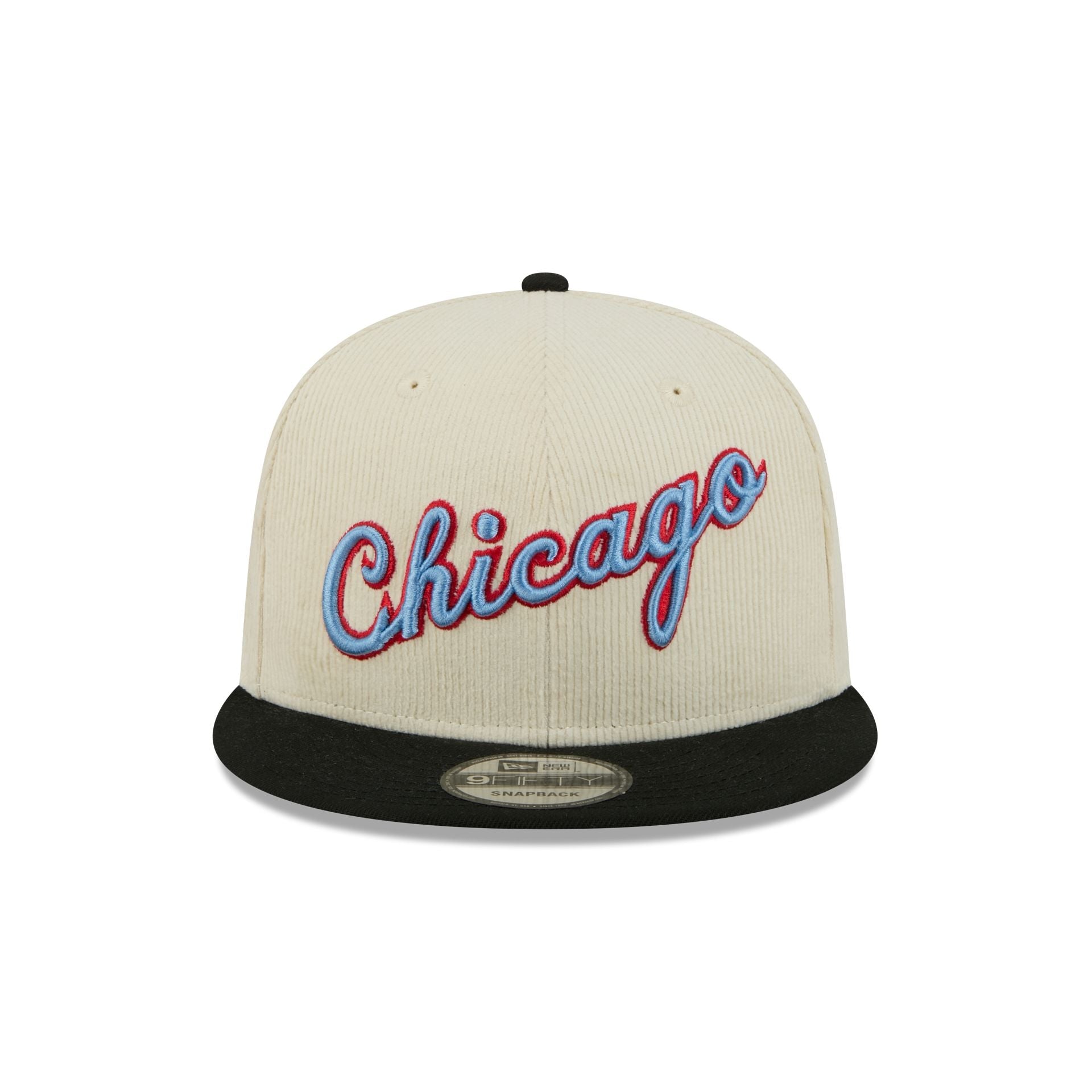 Chicago Bulls 2025 City Edition Chrome White Corduroy 9FIFTY Snapback Hat