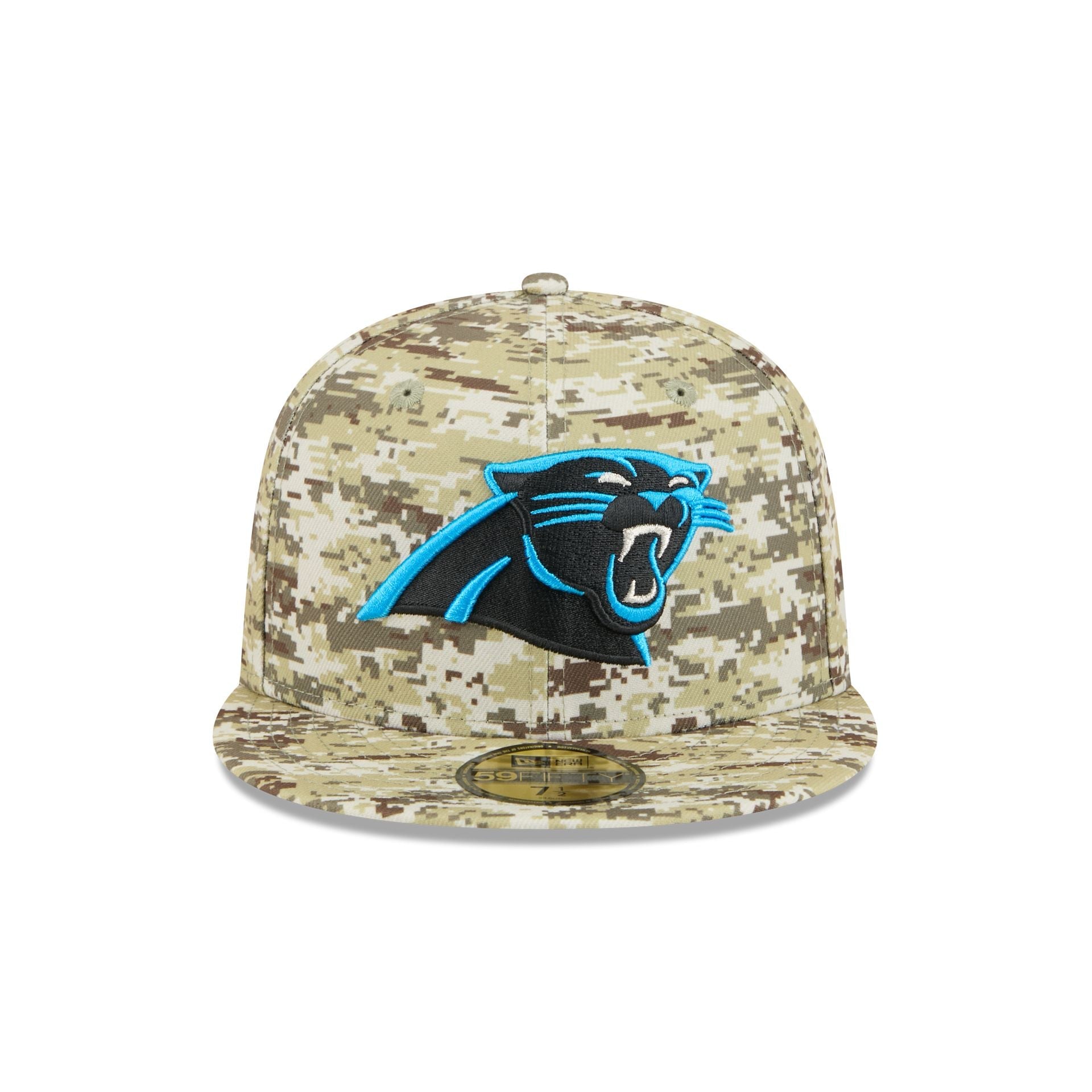 Carolina Panthers 2025 Salute to Service Fan Gear 59FIFTY Fitted Hat