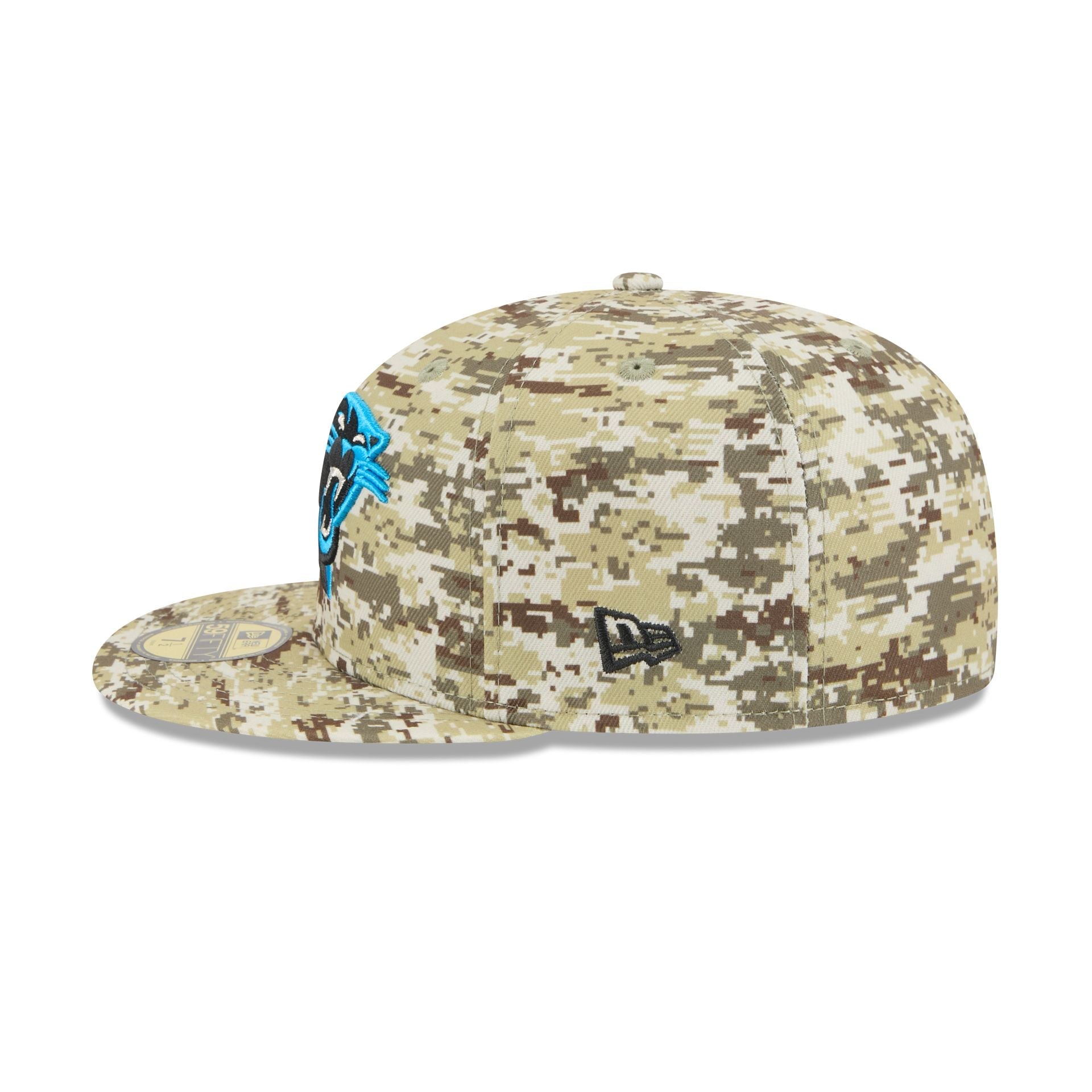 Carolina Panthers 2025 Salute to Service Fan Gear 59FIFTY Fitted Hat