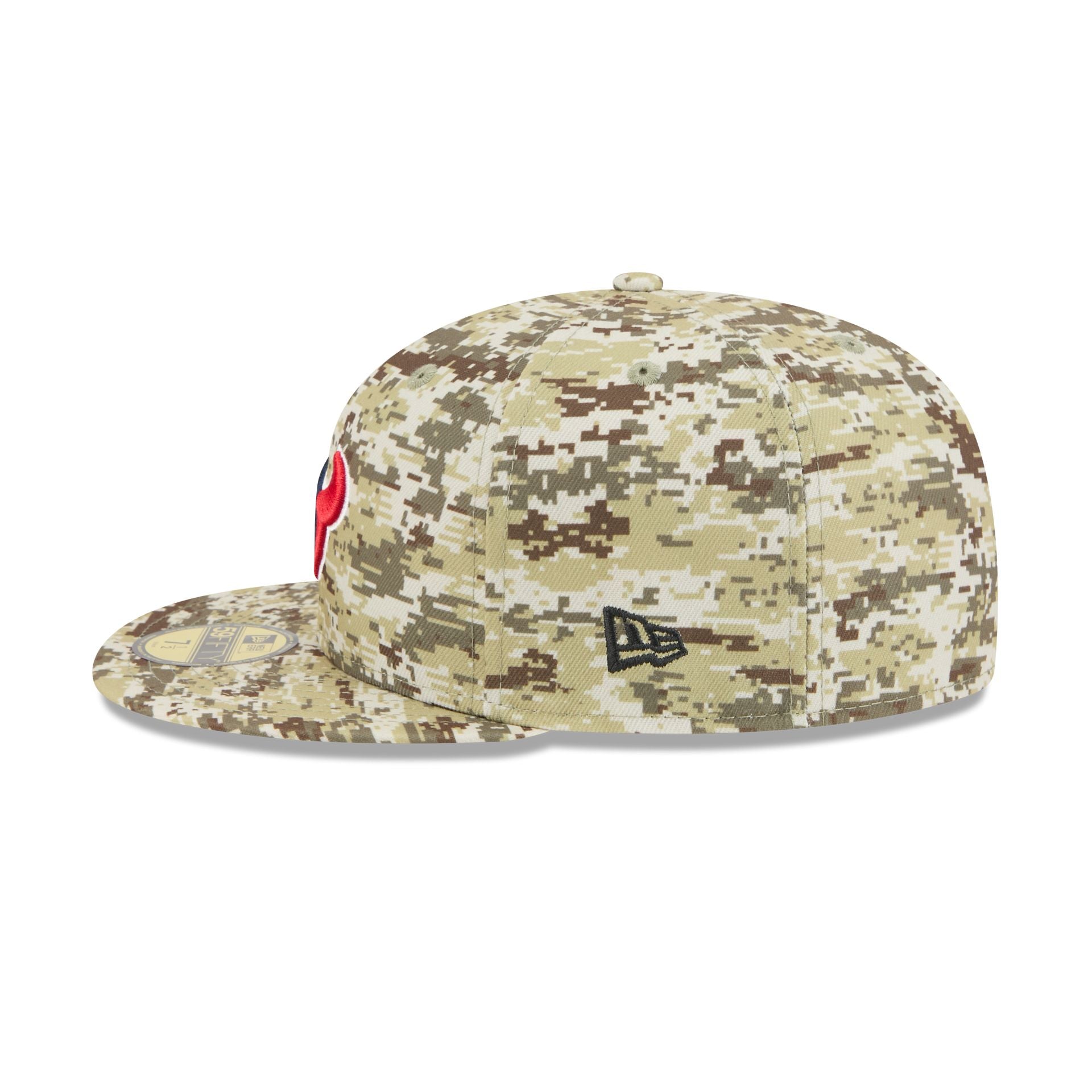 Houston Texans 2025 Salute to Service Fan Gear 59FIFTY Fitted Hat