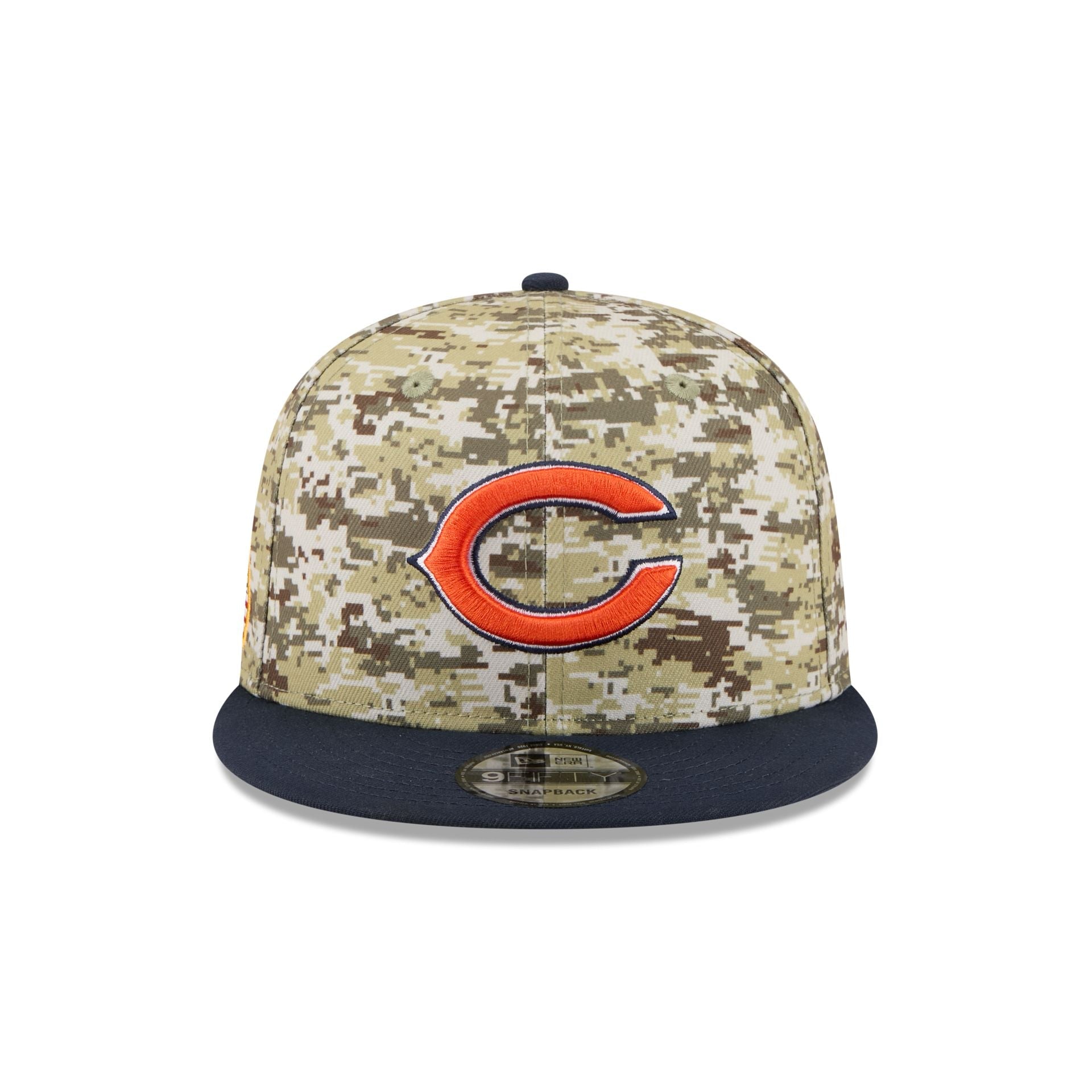 Chicago Bears 2025 Salute to Service Fan Gear 9FIFTY Snapback Hat