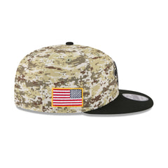 New Orleans Saints 2025 Salute to Service Fan Gear 9FIFTY Snapback Hat