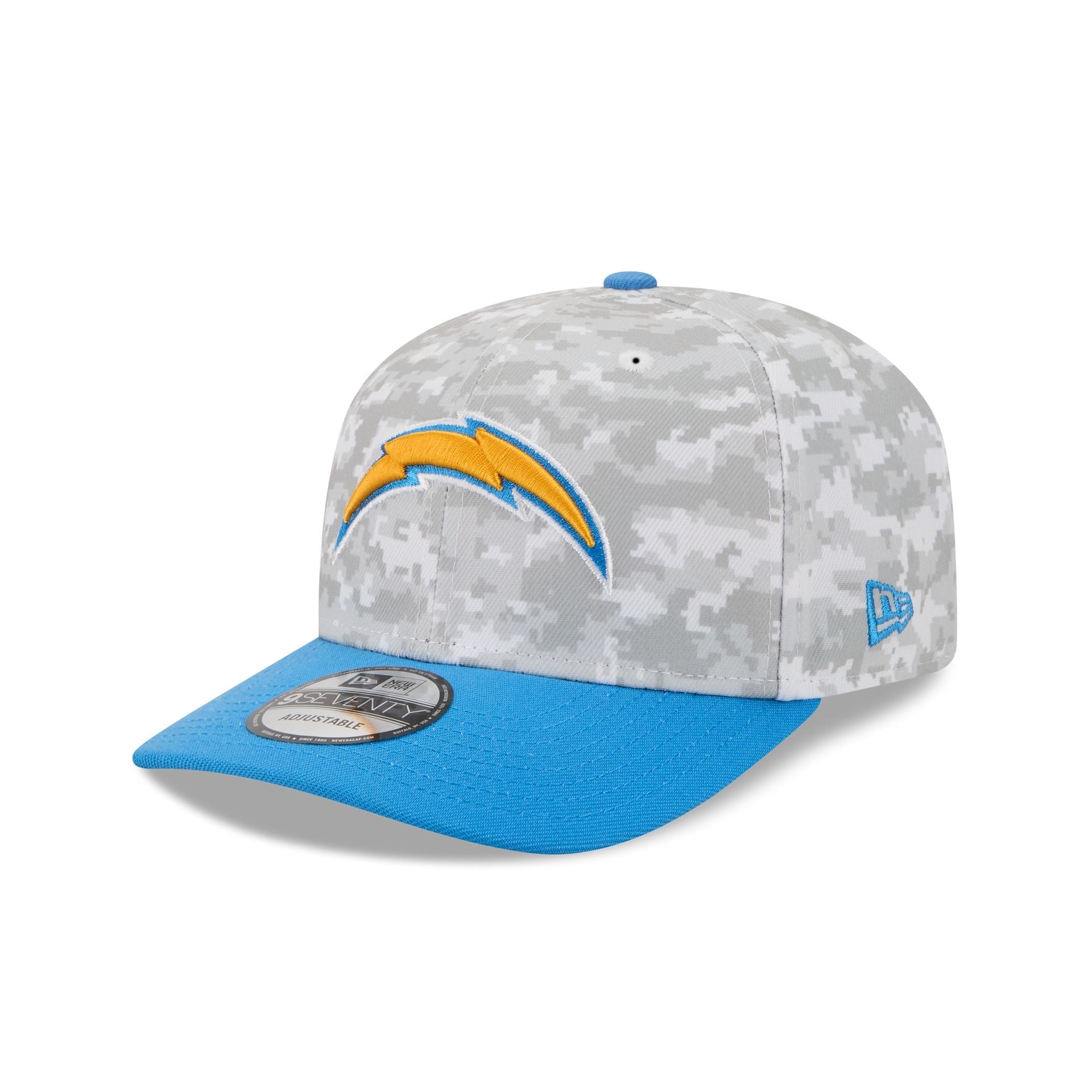 Los Angeles Chargers 2025 Salute to Service Fan Gear 9SEVENTY Stretch-Snap Hat