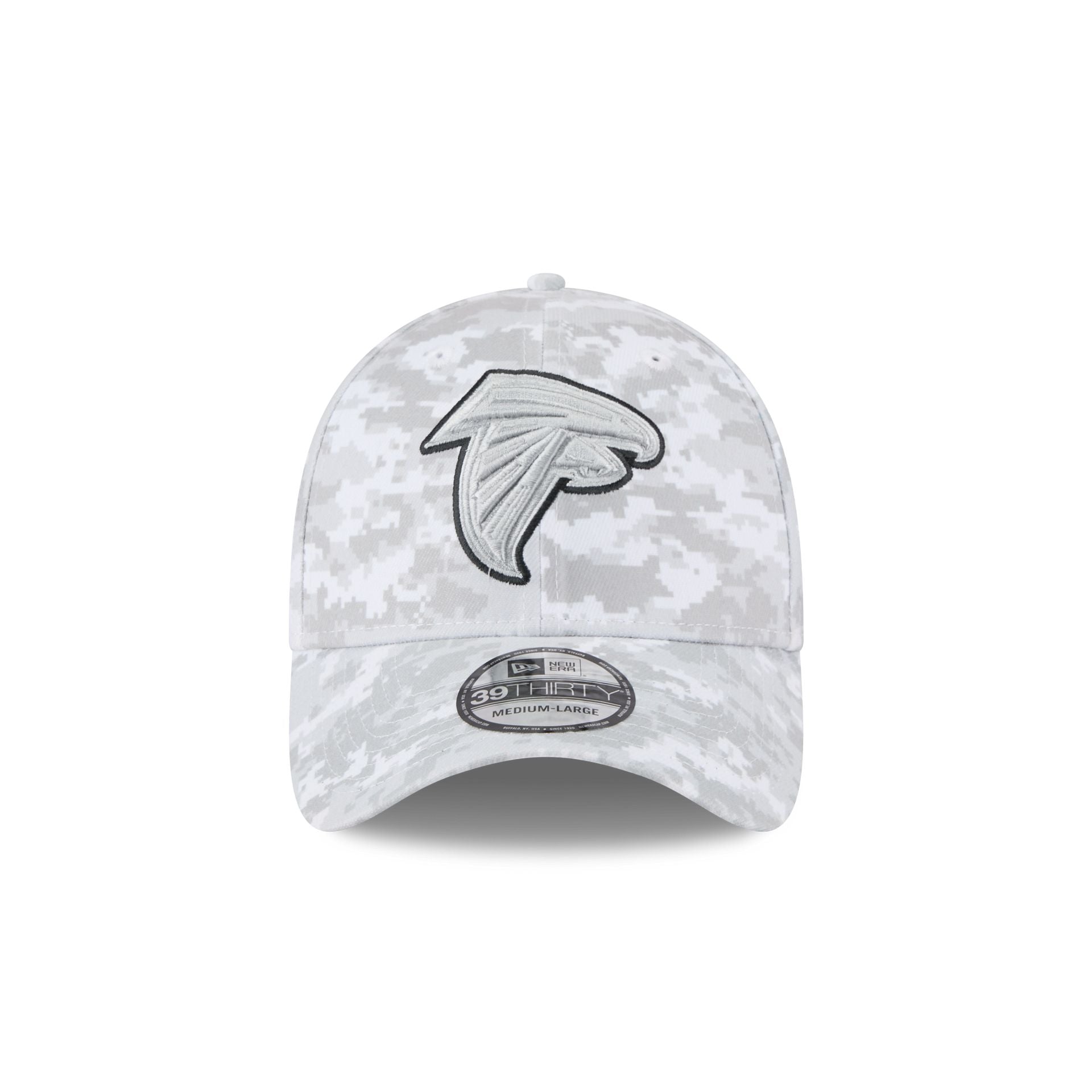 Atlanta Falcons 2025 Salute to Service Fan Gear 39THIRTY Stretch Fit Hat