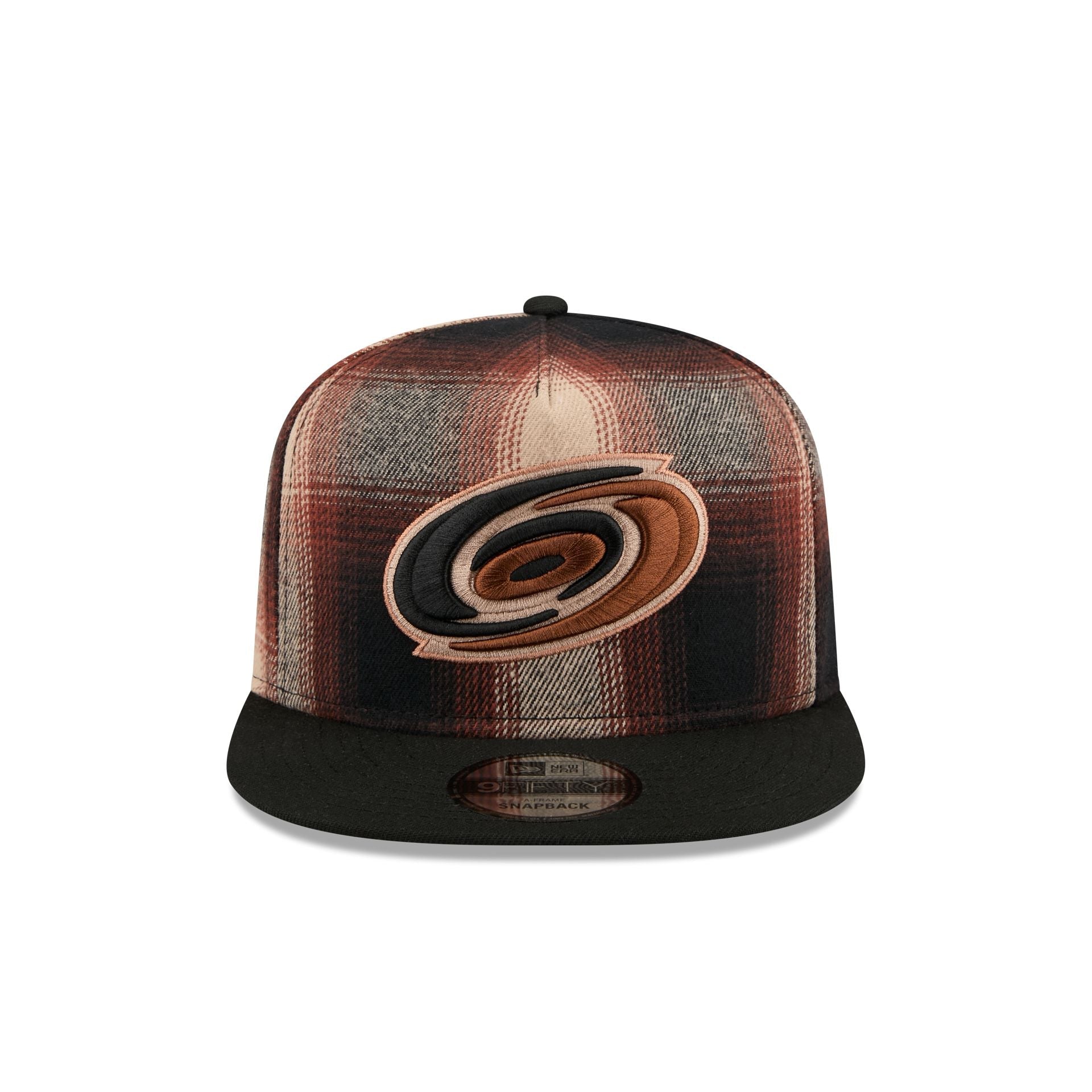 Carolina Hurricanes Grunge Plaid 9FIFTY A-Frame Adjustable Hat