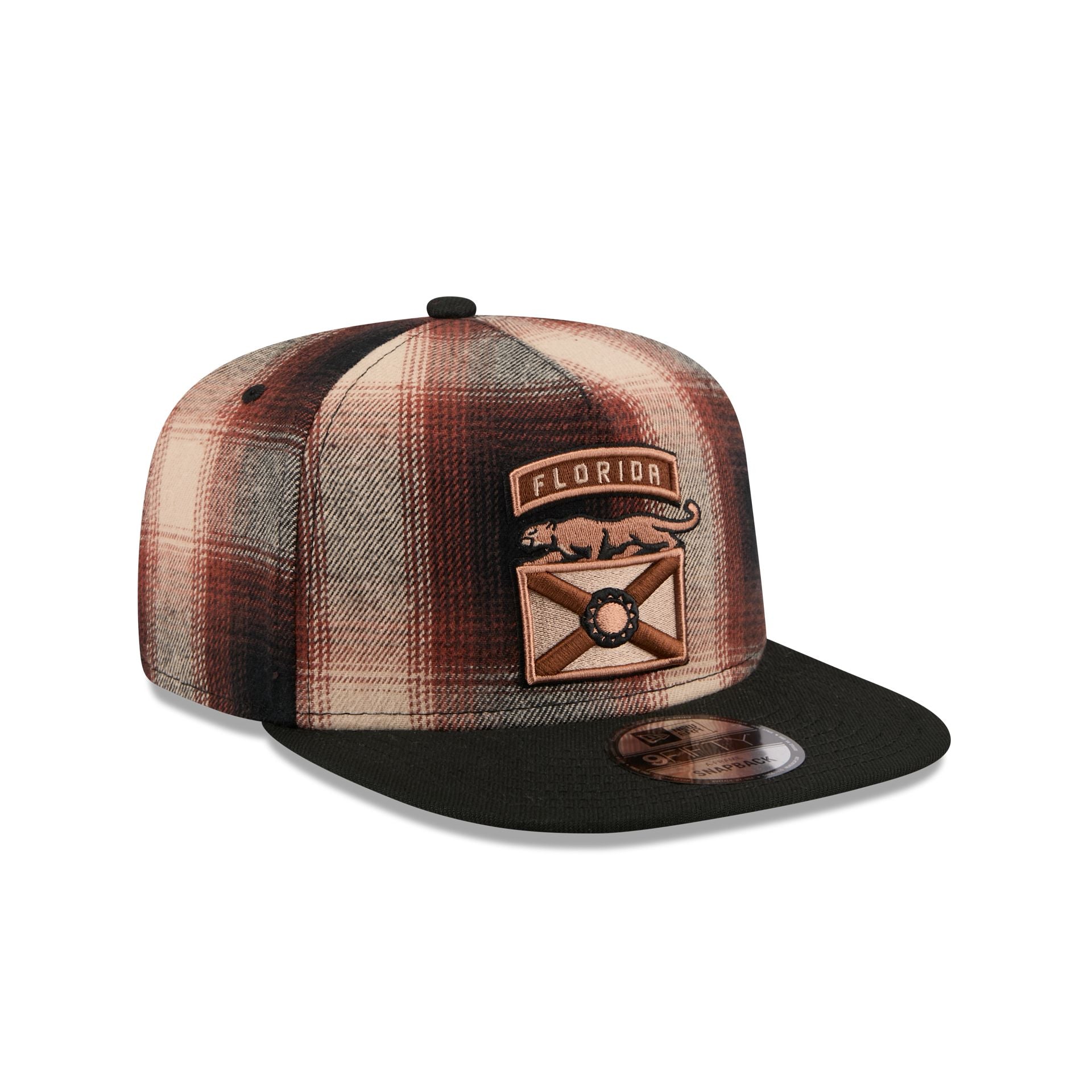 Florida Panthers Grunge Plaid 9FIFTY A-Frame Adjustable Hat