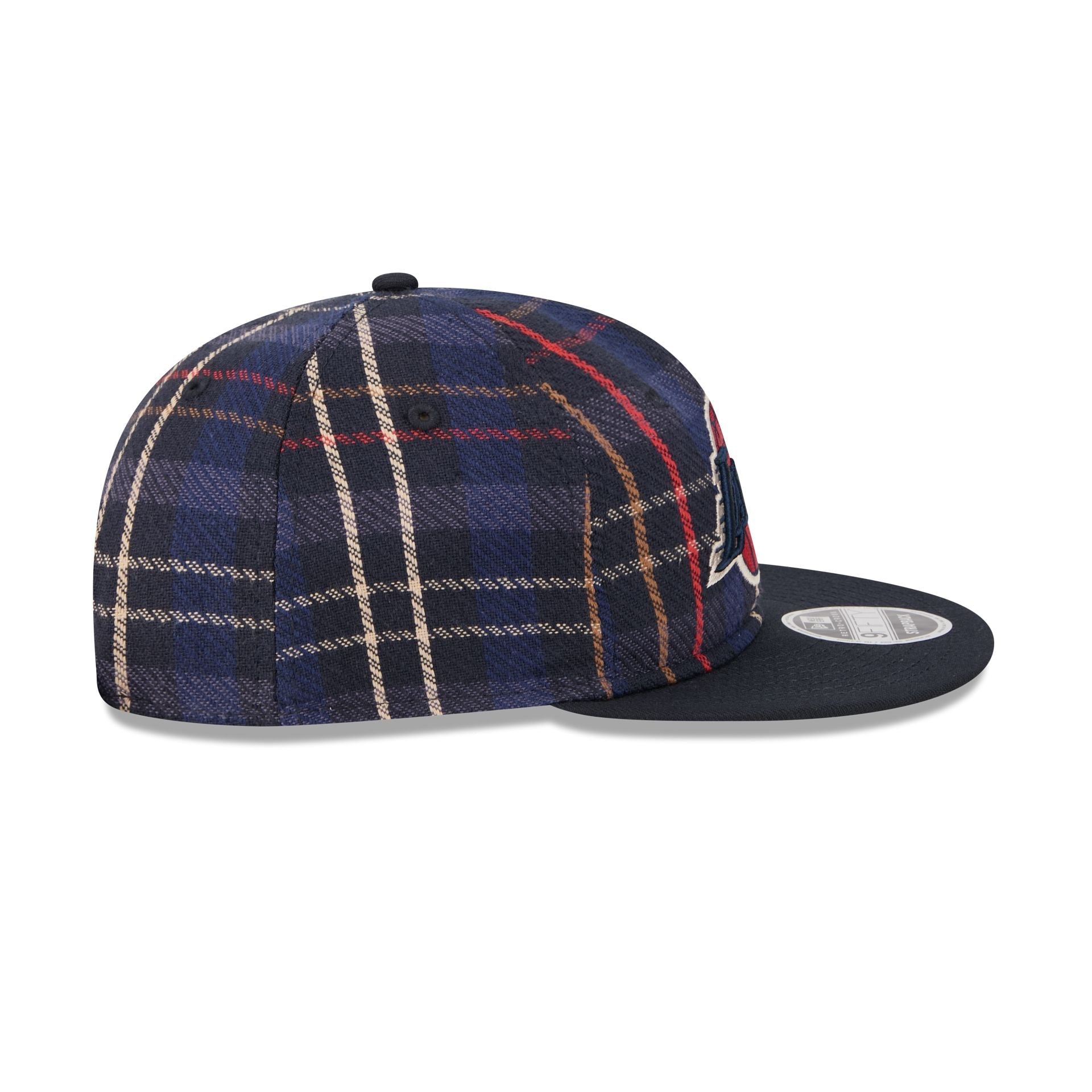Los Angeles Lakers Grunge Plaid Retro Crown 9FIFTY Adjustable Hat