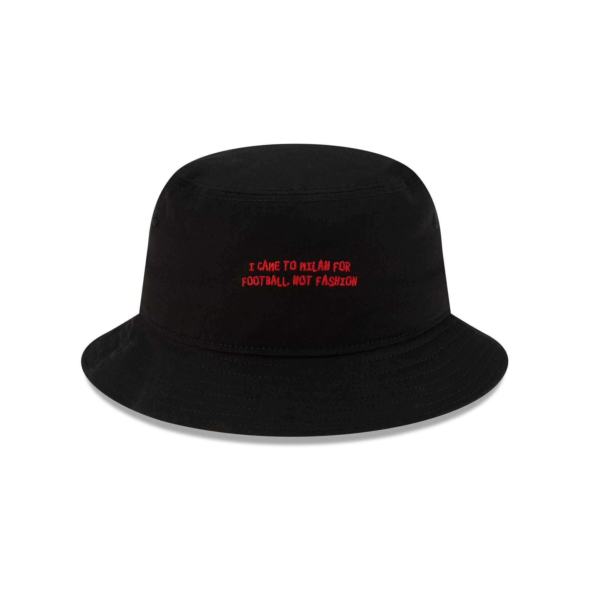 AC Milan Phrase Black Bucket Hat
