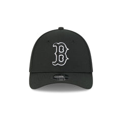Boston Red Sox Black and White 39THIRTY M-Crown Stretch Fit Hat