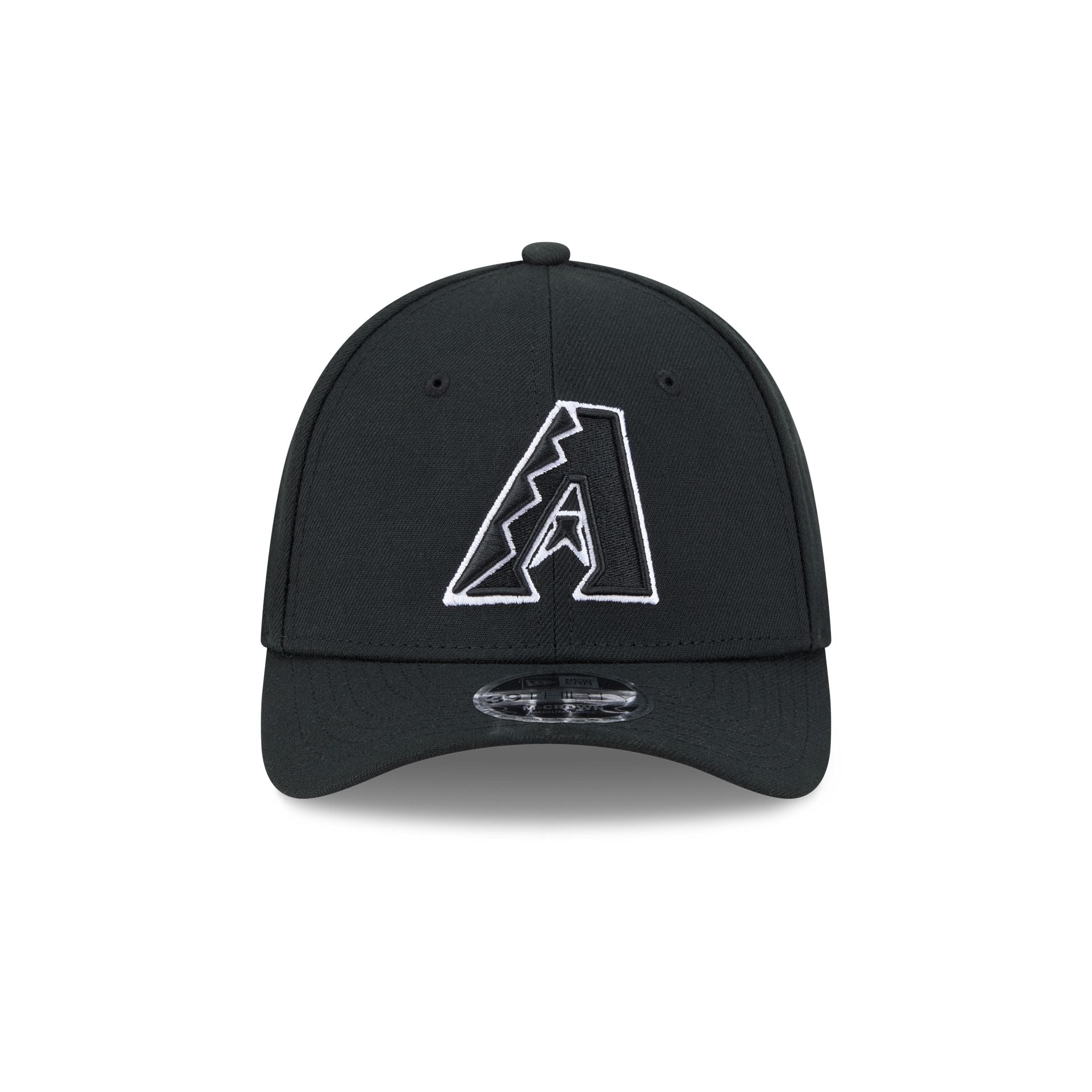 Arizona Diamondbacks Black and White 39THIRTY M-Crown Stretch Fit Hat