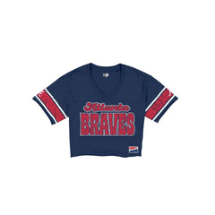 Atlanta Braves Throwback Women's Cropped T-Shirt