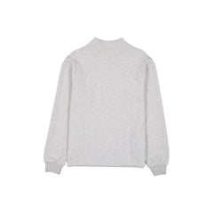 New York Yankees Logo Essentials Heather Gray Quarter Zip