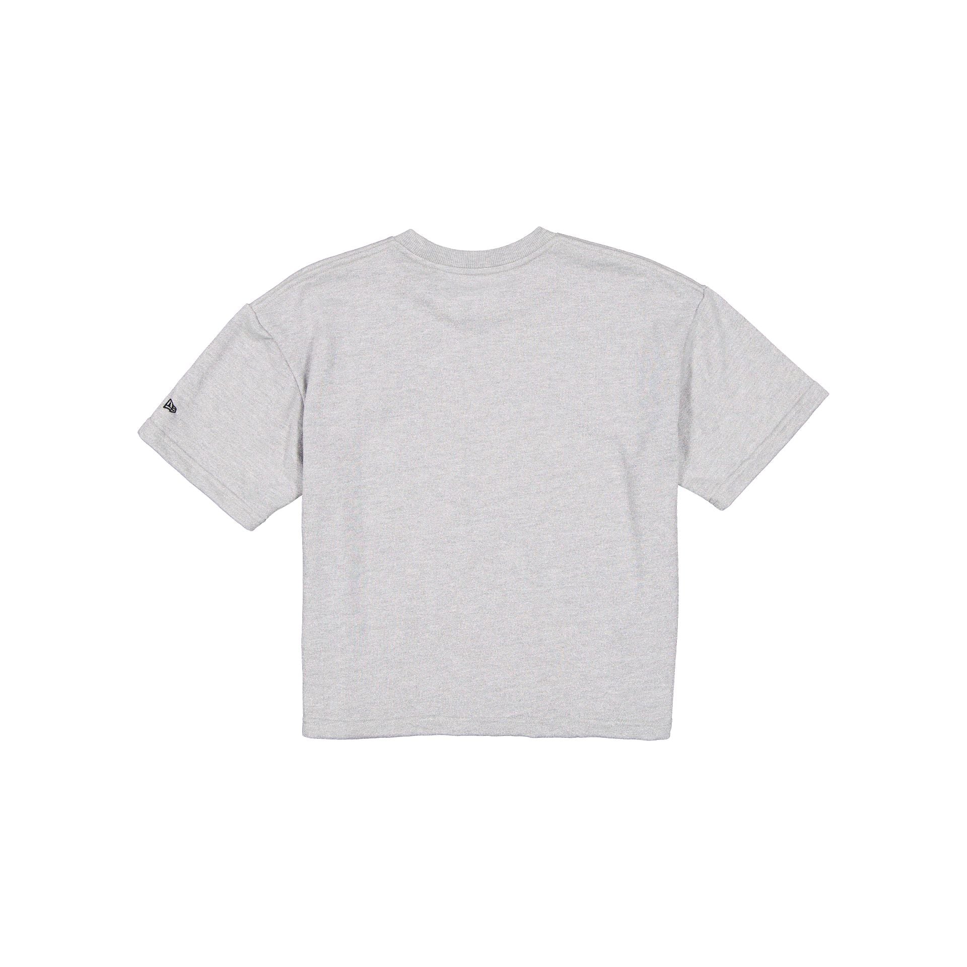 Chicago Blackhawks Glam Game Women's Cropped Heather Gray T-Shirt