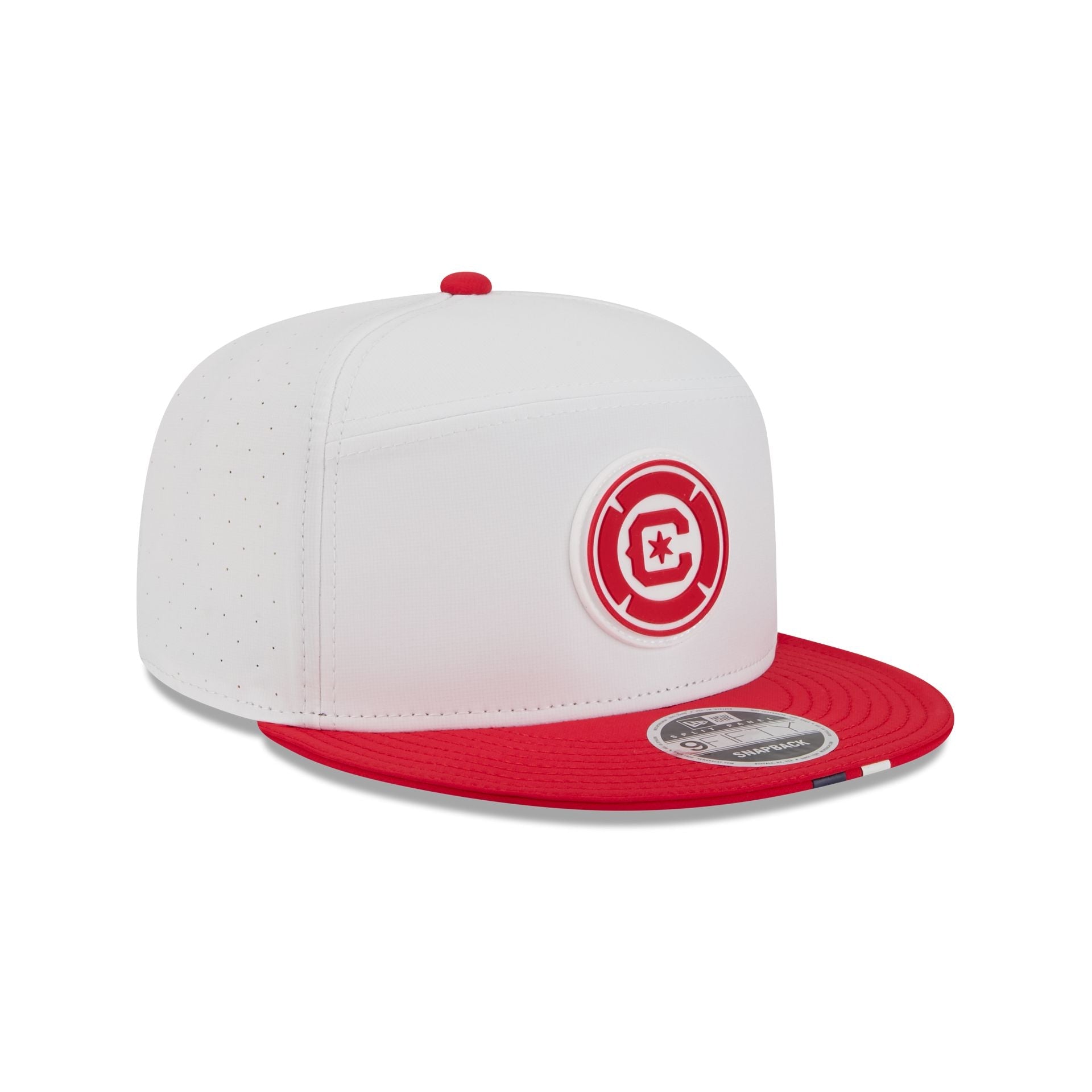 Chicago Fire 2026 MLS Kickoff Split Panel 9FIFTY Snapback Hat