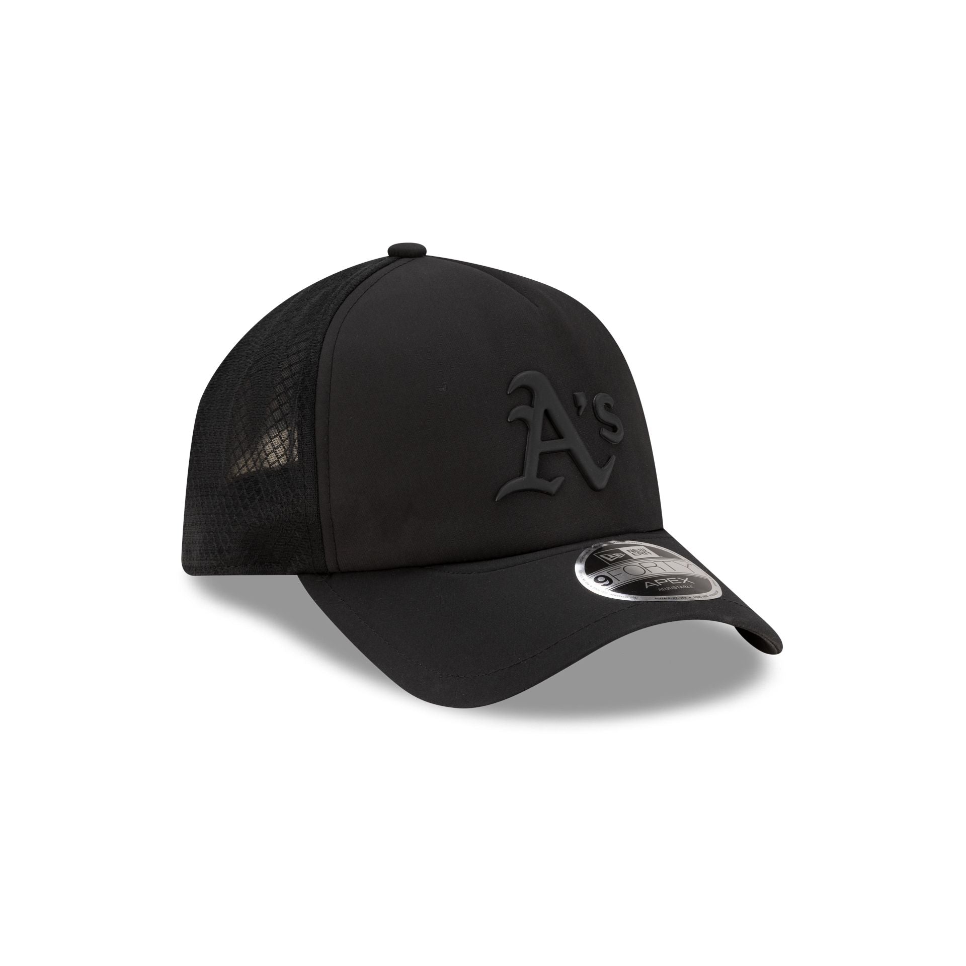 Athletics 2026 Batting Practice Black 9FORTY APEX Trucker Hat