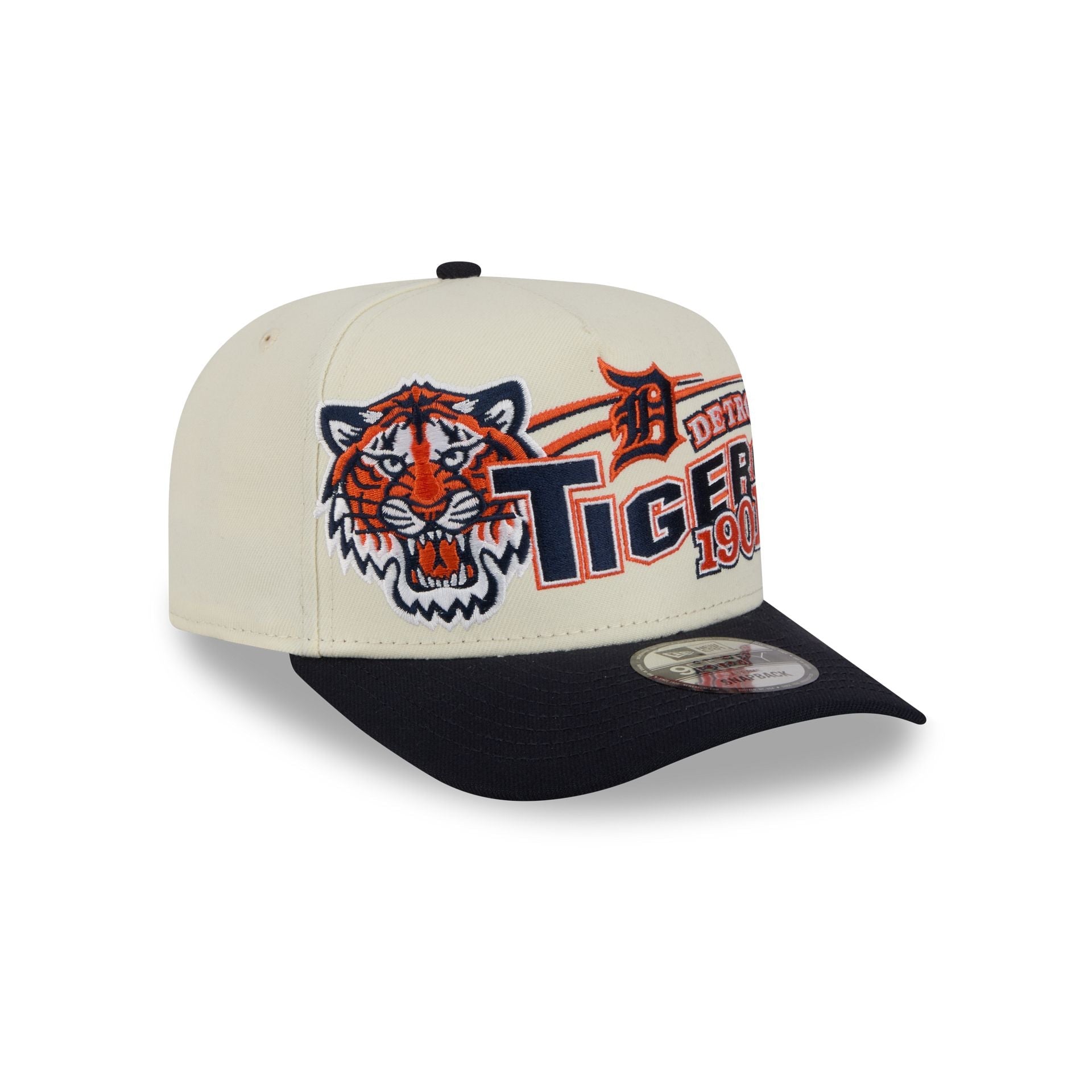 Detroit Tigers Chrome White Classic 9FIFTY A-Frame Snapback Hat