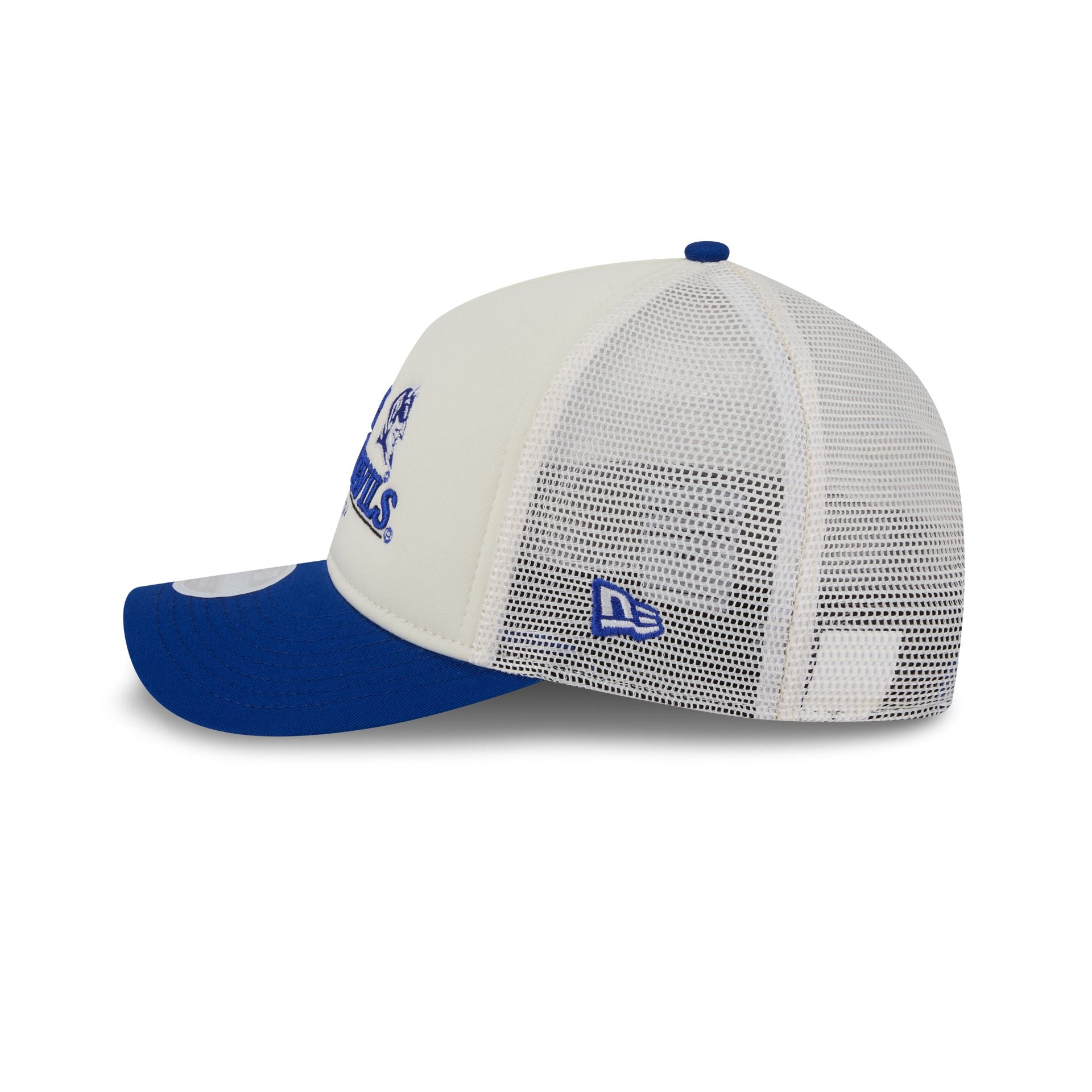 Duke Blue Devils Retro Chrome Women's White 9FORTY M-Crown A-Frame Trucker Hat