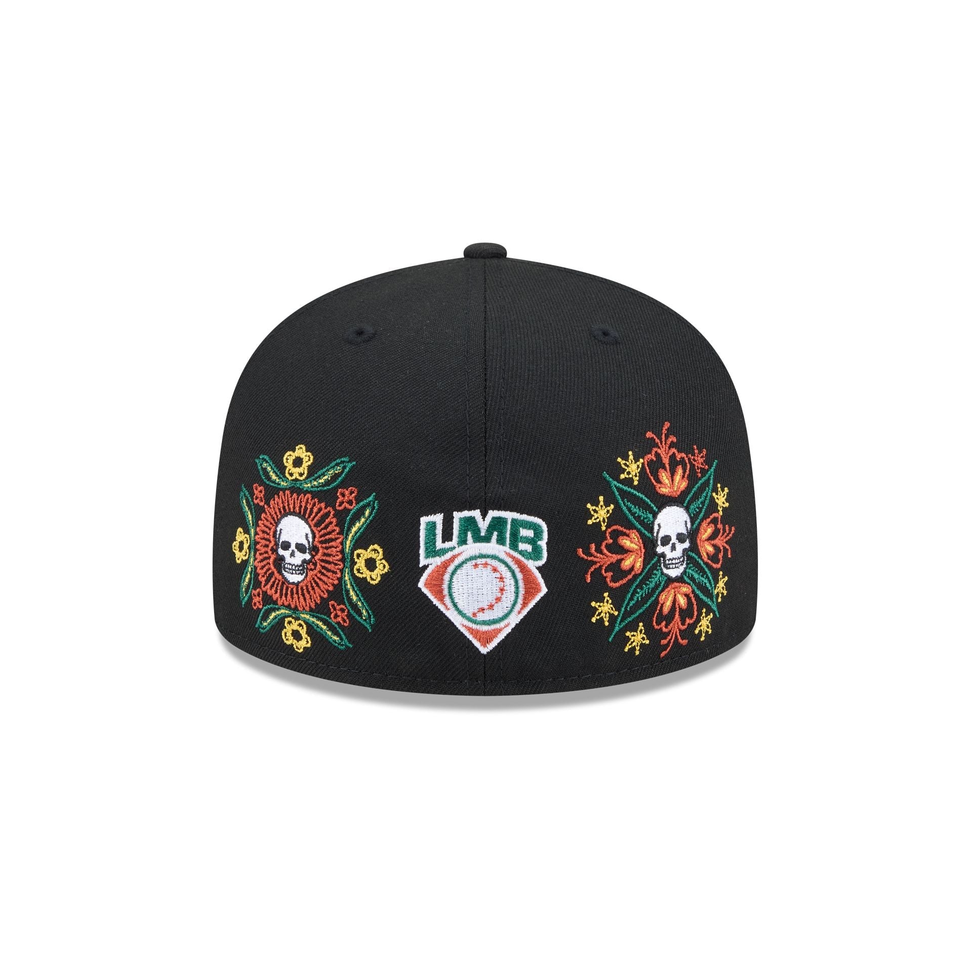 Bravos de León Day of the Dead Skull & Flowers 59FIFTY Fitted Hat