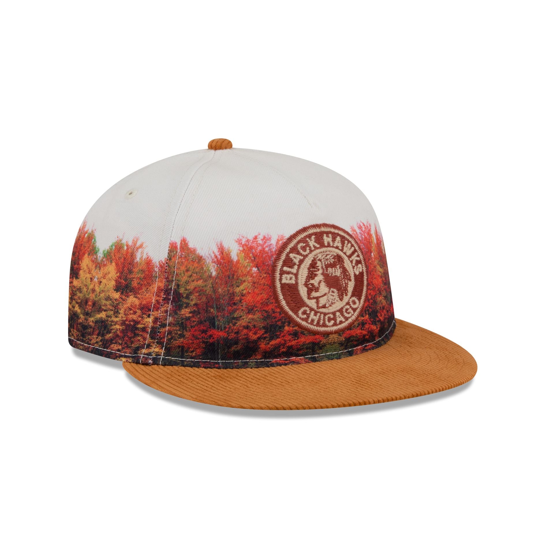 Chicago Blackhawks Fall Forest Retro Crown 9FIFTY Adjustable Hat