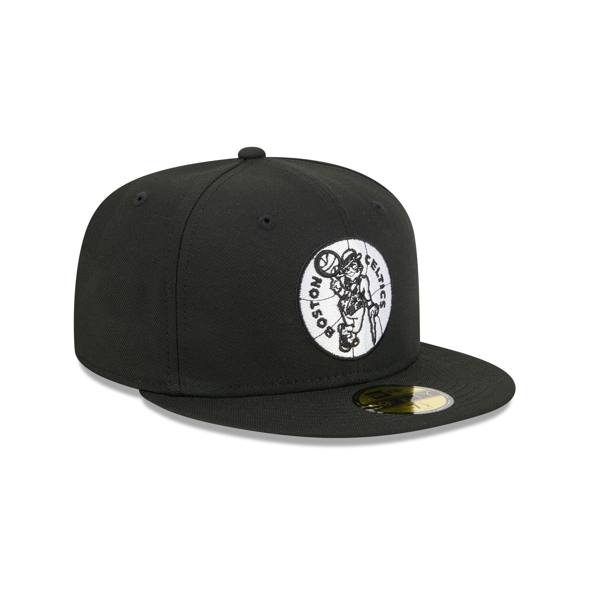 Boston Celtics 1968-1977 Hardwood Classics Black 59FIFTY Fitted Hat