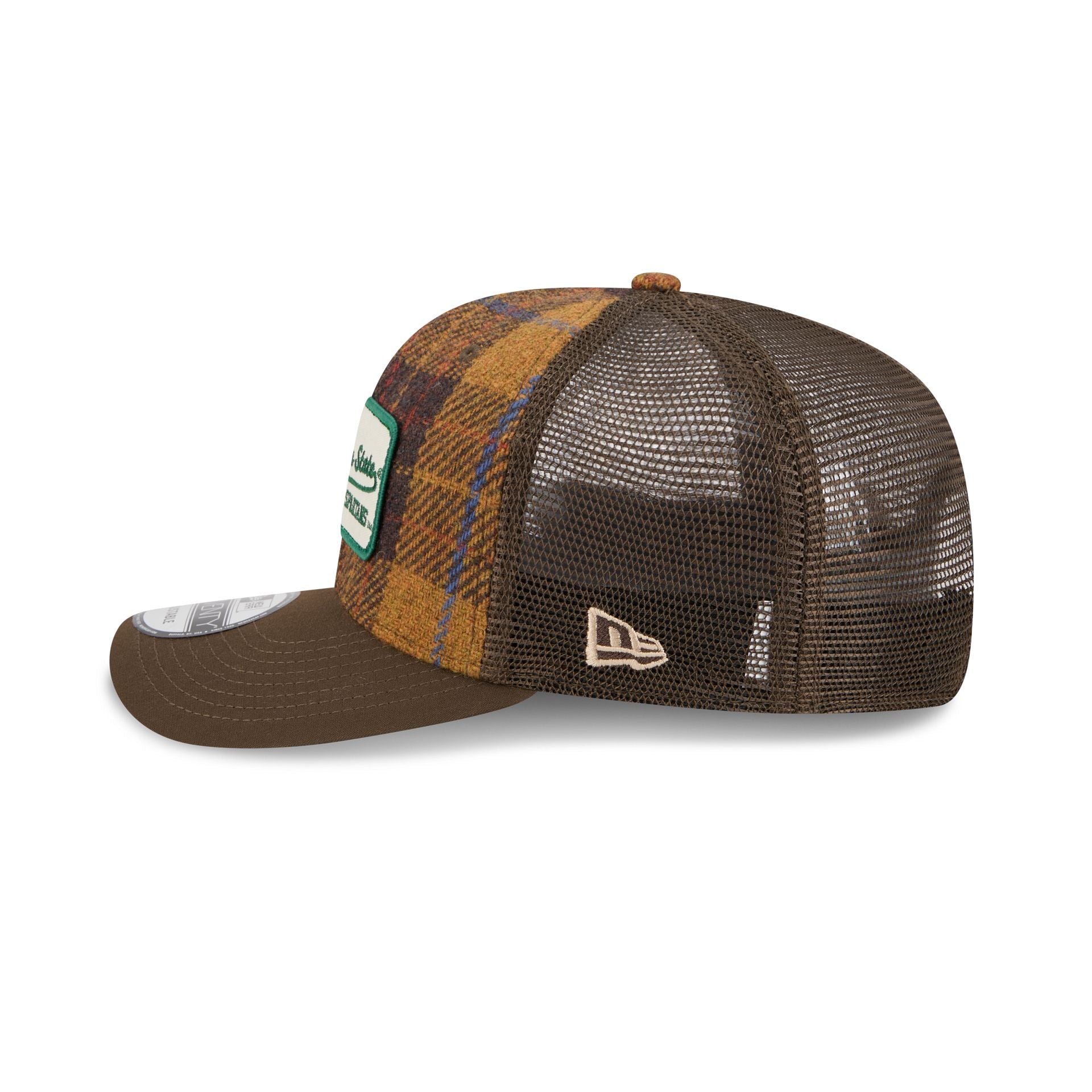 Michigan State Spartans Wool Plaid 9SEVENTY Trucker Hat