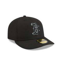 Boston Red Sox Black Pre-Curve 59FIFTY Fitted Hat