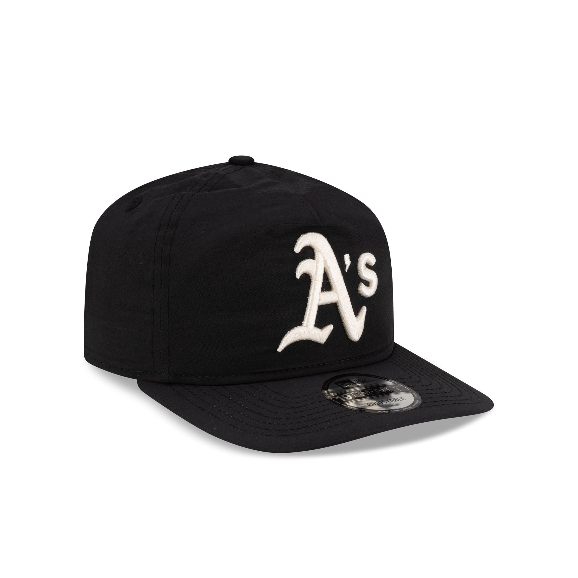 Athletics Black Nylon 19TWENTY Snapback Hat