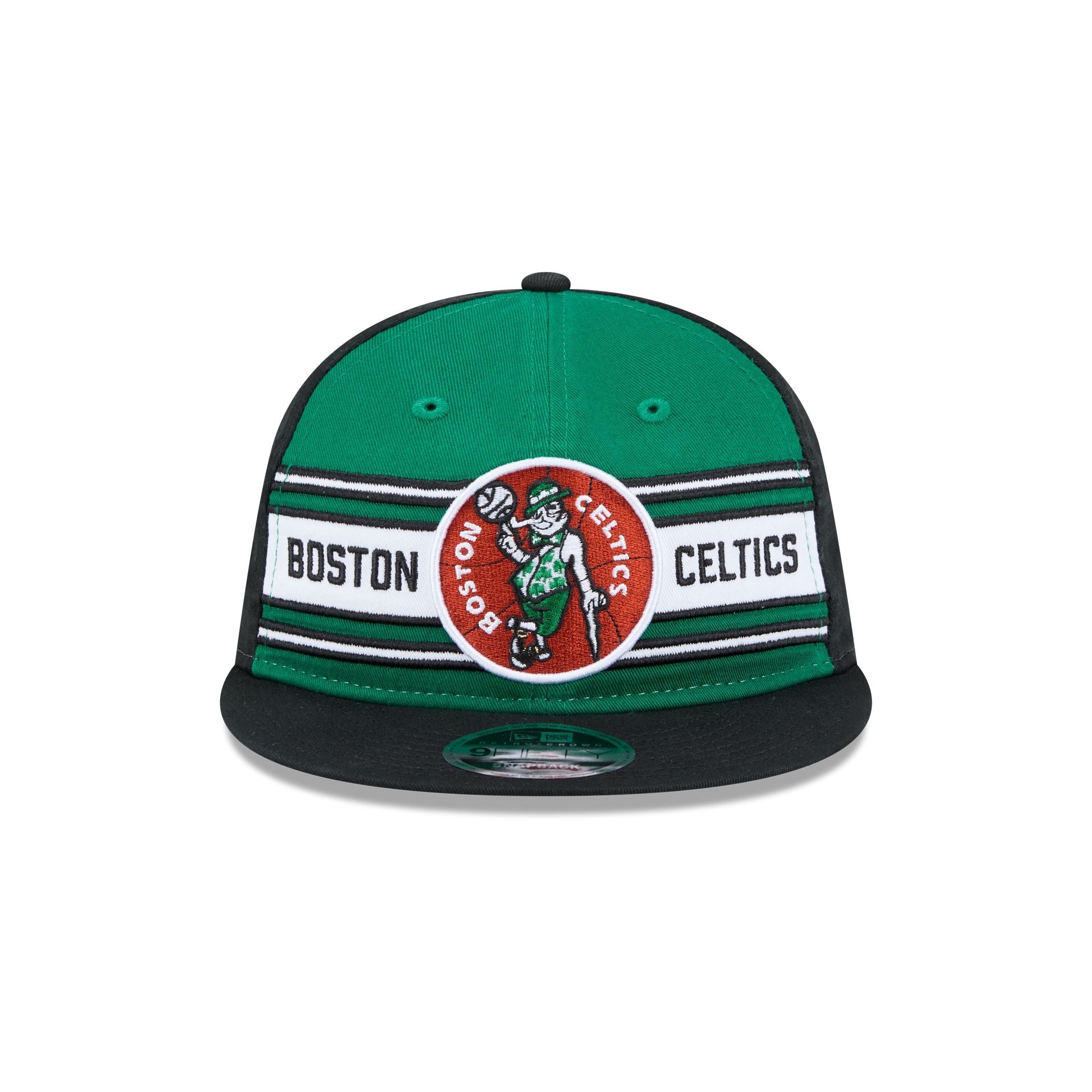 Boston Celtics Team Stripes Retro Crown 9FIFTY Snapback Hat