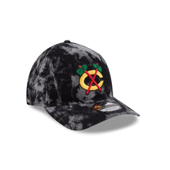 Chicago Blackhawks Bleached Denim 9TWENTY A-Frame Adjustable Hat