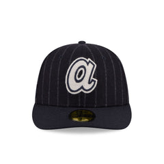 Atlanta Braves Pinstripe Merino & Cashmere Moon 59FIFTY Fitted Hat