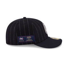 Atlanta Braves Pinstripe Merino & Cashmere Moon 59FIFTY Fitted Hat