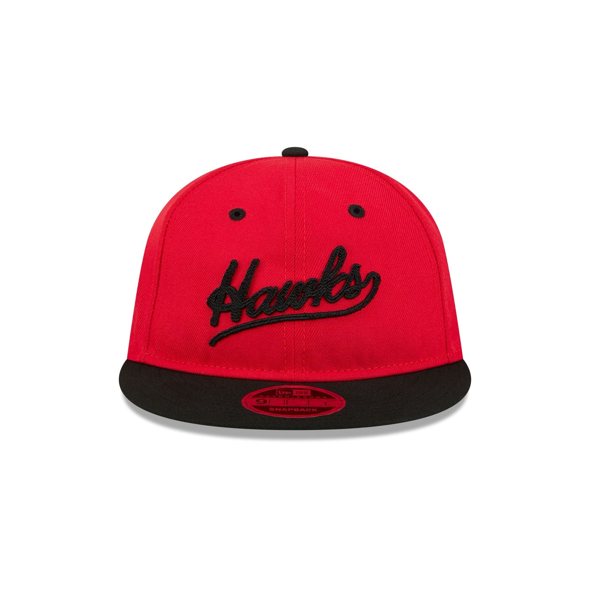 Atlanta Hawks Chainstitch Script Retro Crown 9FIFTY Snapback Hat